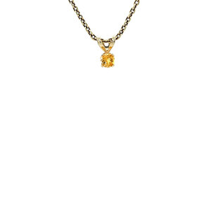 Gouden hanger met citrien 14 kt