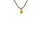 vintage Gold vintage solitaire pendant with citrine 14 kt