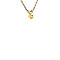 vintage Gold vintage solitaire pendant with citrine 14 kt