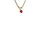 vintage Golden vintage solitaire pendant with ruby 14 kt