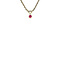 vintage Golden vintage solitaire pendant with ruby 14 kt
