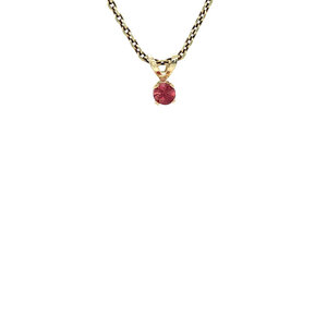 Gouden hanger met robijn 14 kt