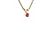 vintage Gold vintage solitaire pendant with ruby 14 kt