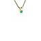 vintage Golden vintage solitaire pendant with emerald 14 kt