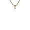 vintage Golden vintage solitaire pendant with aquamarine 14 kt