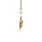 vintage Gouden vintage hanger met saffier 14 kt