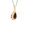 vintage Gold vintage pendant with garnet 14 kt