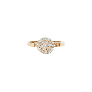 Gold ring with diamond 14 kt