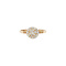 vintage Gouden vintage entourage ring met diamant 14 kt