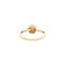 vintage Gouden vintage entourage ring met diamant 14 kt