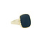 vintage Gouden vintage zegelring met chalcedoon 14 kt