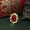 vintage Gold vintage ring with carnelian 14 kt