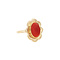vintage Gold vintage ring with carnelian 14 kt