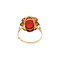 vintage Gold vintage ring with carnelian 14 kt