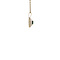 vintage Gouden vintage entourage hanger met saffier en diamant 14 kt