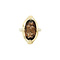 vintage Gouden vintage ring met rooktopaas 14 kt