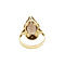 vintage Gouden vintage ring met rooktopaas 14 kt
