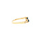 vintage Gold vintage ring with sapphire and diamond 18 kt