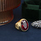 vintage Gouden vintage ring met robijn 14 kt