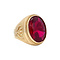 vintage Gold vintage ring with ruby 14 kt