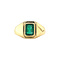 vintage Gold vintage ring with emerald 18 kt