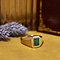 vintage Gold vintage ring with emerald 18 kt