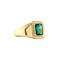 vintage Gold vintage ring with emerald 18 kt