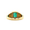 vintage Gouden vintage ring met smaragd 18 kt