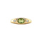 vintage Gouden vintage ring met peridoot en diamant 14 kt