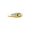 vintage Gouden vintage ring met peridoot en diamant 14 kt