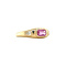 vintage Gold vintage ring with sapphire and diamond 14 kt