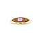 vintage Gold vintage ring with sapphire and diamond 14 kt