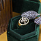 vintage Golden vintage ring with diamond 14 kt