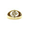 vintage Golden vintage ring with diamond 14 kt