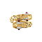 vintage Gold vintage John Hardy Naga ring with ruby and diamond 18 kt
