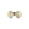 vintage Tricolour gouden vintage ring met diamant 14 kt