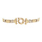 vintage Bicolour gouden vintage fantasie armband 14 kt
