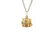 vintage Gold vintage barrel pendant 14 kt
