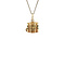 vintage Golden vintage wine barrel pendant 14 kt