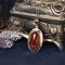 vintage Gold vintage pendant with carnelian 14 kt