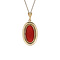 vintage Gold vintage pendant with carnelian 14 kt