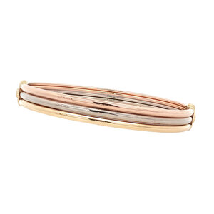 Tricolour gold Cartier bracelet 18 kt