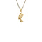 vintage Gouden vintage Nefertiti hanger 18 kt