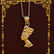 vintage Gold vintage Nefertiti pendant 18 kt