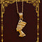 vintage Gouden vintage Nefertiti hanger 18 kt