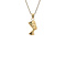 vintage Gold vintage Nefertiti pendant 18 kt