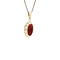 vintage Gold vintage pendant with carnelian 14 kt