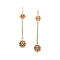 vintage Gouden vintage filigraan oorhangers 14 kt