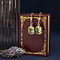 vintage Gold vintage earrings with spinel 14 kt