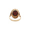 vintage Gouden vintage entourage ring met granaat 14 kt